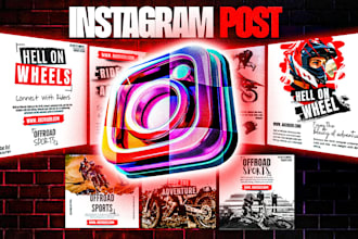 create instagram posts, linkedin posts and minimal social media post design
