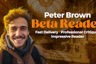 beta read, critique, and provide feedback on your writing in 24 hours