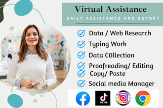 be social media manager virtual assistance for capability statement web research