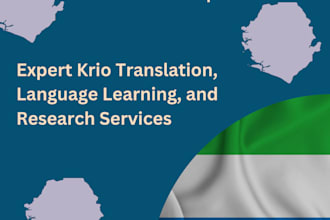 assist with krio to english translation in africa