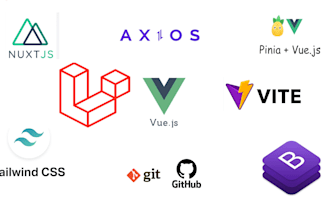 do vue nuxt js, laravel and tailwind css to make your site