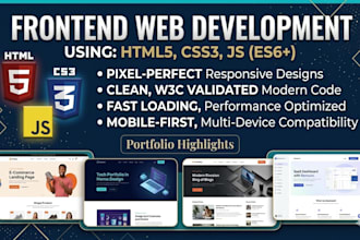 build a responsive frontend website using HTML CSS and bootstrap