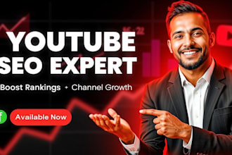 youtube SEO expert boost your video rankings  channel growth