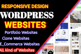 create wordpress website design and redesign websites using elementor pro