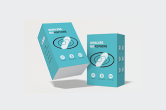 create a minimal packaging design for tech brands