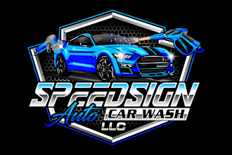 do a modern 3d auto detailing, automotive, car wash, and auto repair logo design