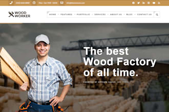create carpenter and craftman services website