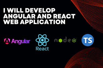 develop angular and react web application