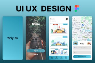 do pro figma mobile app UI UX design with advanced smart prototyping