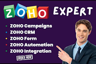be your zoho CRM expert, zoho forms, zoho campaign