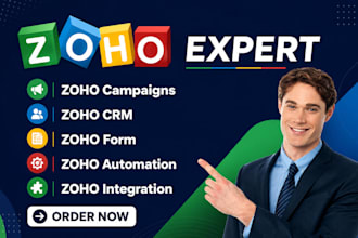 be your zoho CRM expert, zoho forms, zoho campaign