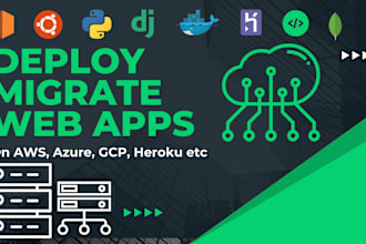 deploy python django, nodejs, reactjs to AWS, heroku, gcp