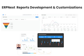 create and  customize reports in erpnext