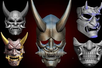 sculpt 3d mask 3d helmet cosplay mask 3d cosplay prop, cosplay armor 3d printing