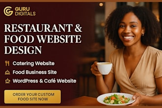 design restaurant website catering website food website website cafe website
