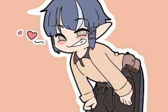 a chibi drawing as requested
