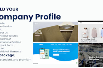 make professional company profile creation