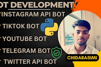 develop automated instagram api bot, tiktok livestreaming bot