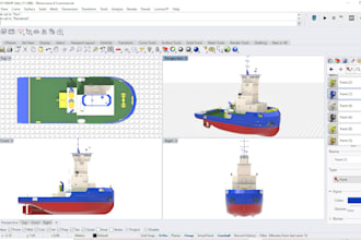 design your boat, barge, tug with all calculations