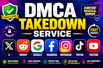 takedown harassing defaming content from reddit instagram tiktok google fb and x