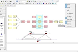do simulation and animation using arena, flexsim, simio, excel
