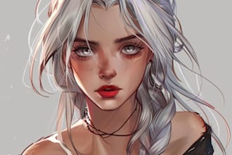 make you as a chibi anime cartoon character