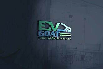 do eye catching modern electric car company logo design