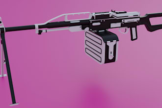 designe a awesome game assets, 3d model