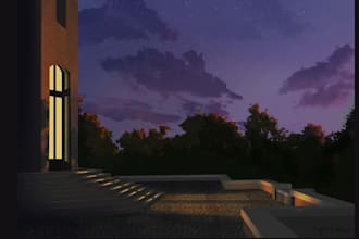 illustrate custom environment art