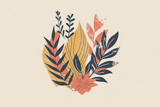 design botanical, mystic, illustration, boho, feminine   logo