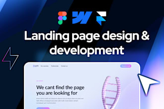design and develop webflow or framer landing page