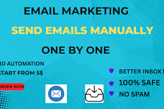 manually send 500 emails one by one with inbox delivery