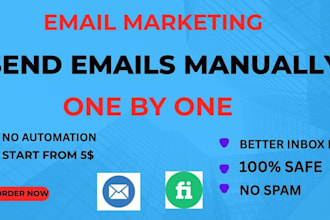 manually send 500 emails one by one with inbox delivery