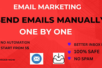 manually send 500 emails one by one with inbox delivery