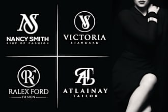 do luxury fashion, initial letters,streetwear and clothing logo design