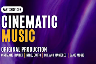 produce epic cinematic music for trailer, games, and films