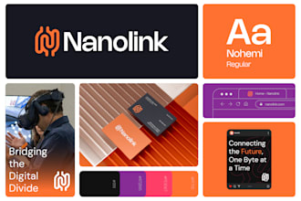 do modern minimalist business logo design with full brand identity kit
