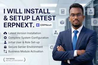 setup, migrate or troubleshoot erpnext and create custom templates, reports etc