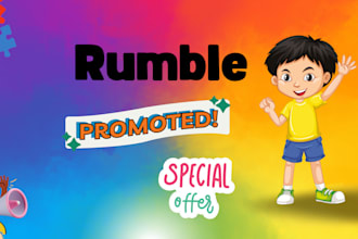 do super fast rumble channel promotion for USA audience