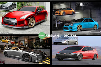 create stunning car modifications in photos