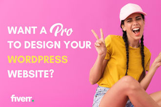 create wordpress website design, build responsive website
