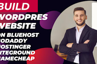 do wordpress website on bluehost godaddy hostinger siteground namecheap