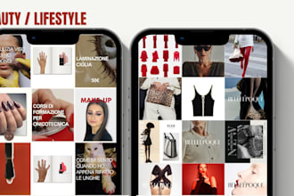 be your social media manager, feed grid design and strategy