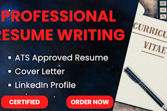 write urgent professional resume, cover letter and linkedin services