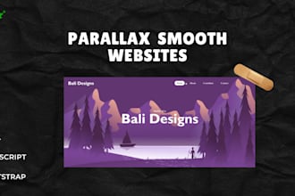 do design a parallax website with scrolling animation