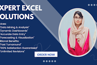 create dynamic excel power bi dashboards, data visualization, mining, formulae