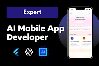develop ai chatbot, chatgpt app, or ai saas app with flutter