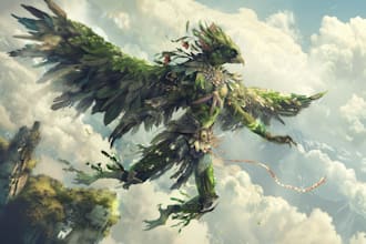 create fantasy mascot characters
