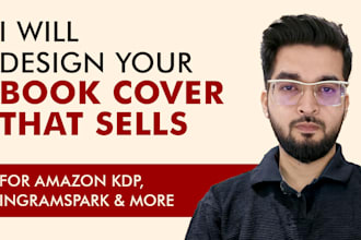 design your book cover for amazon KDP and paperback printing
