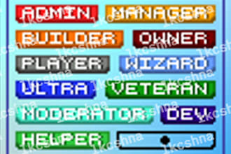 design minecraft ranks, custom guis and item textures